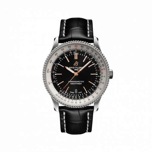 Breitling Navitimer Automatic 41 Automatic Stainless Steel / Black / Croco / Folding A17326211B1P2