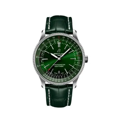 Breitling Navitimer Automatic 41 Automatic Stainless Steel / Green / Alligator - Folding A17326361L1P2