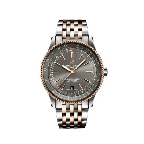 Breitling Navitimer Automatic 41 Automatic Stainless Steel / Rose Gold / Grey / Bracelet U17326121M1U1