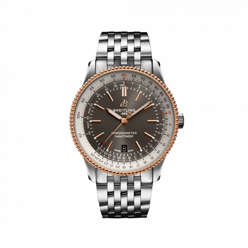 Breitling Navitimer Automatic 41 Automatic Stainless Steel / Rose Gold / Grey / Bracelet U17326211M1A1
