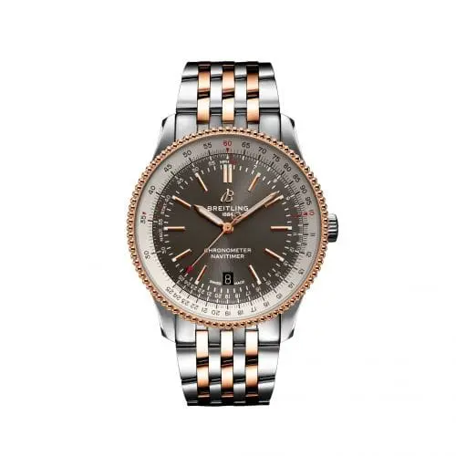 Breitling Navitimer Automatic 41 Automatic Stainless Steel / Rose Gold / Grey / Bracelet U17326211M1U1