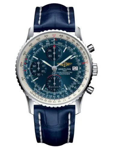 Breitling Navitimer Heritage Stainless Steel / Aurora Blue / Croco A1332412.C942.731P
