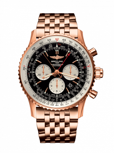 Breitling Navitimer Rattrapante Red Gold / Black / Bracelet RB031121/BG11/443R