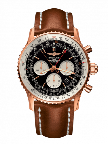 Breitling Navitimer Rattrapante Red Gold / Black / Calf / Folding RB031121/BG11/440X/R20D.1