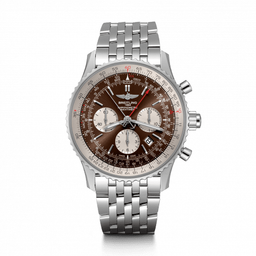 Breitling Navitimer Rattrapante Stainless Steel / Panamerican Bronze / Bracelet AB0310211Q1A1
