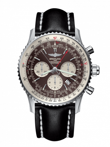 Breitling Navitimer Rattrapante Stainless Steel / Panamerican Bronze / Calf / Pin AB031021/Q615/441X/A20BA.1