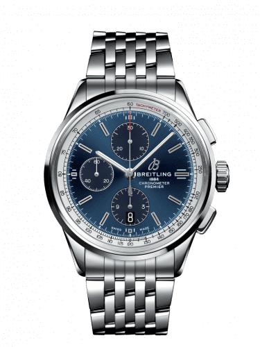 Breitling Premier Chronograph 42 Stainless Steel / Blue / Bracelet A1331535C1A1