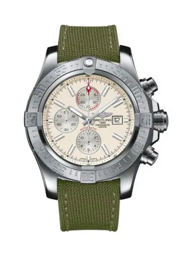 Breitling Super Avenger II Stainless Steel / Stratus Silver / Military / Pin A1337111/G779/105W/A20BA.1