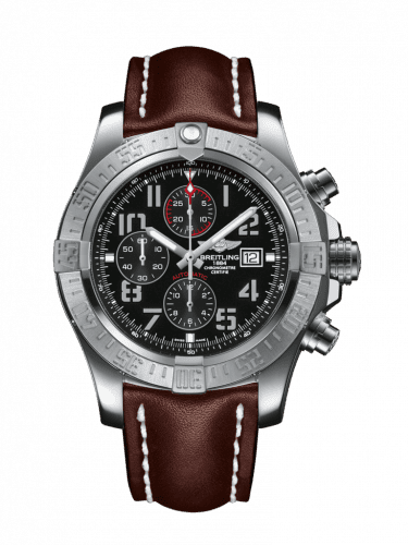 Breitling Super Avenger II Stainless Steel / Volcano Black / Calf / Folding A1337111/BC28/444X/A20D.1