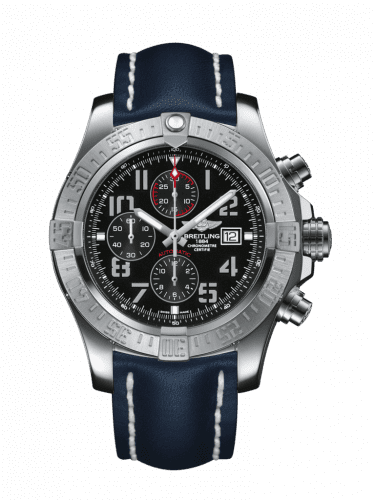 Breitling Super Avenger II Stainless Steel / Volcano Black / Calf / Pin A1337111/BC28/101X/A20BA.1