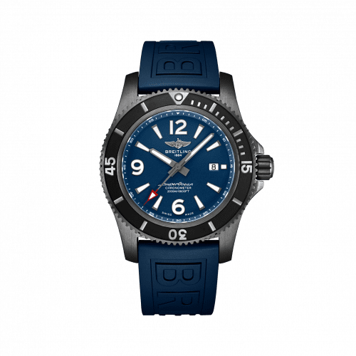 Breitling Superocean 46 Blacksteel / Blue / Rubber / Pin M17368D71C1S1