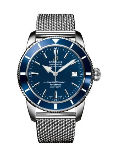 Breitling Superocean Heritage 42 Stainless Steel / Blue / Gun Blue / Milanese A1732116.C832.154A