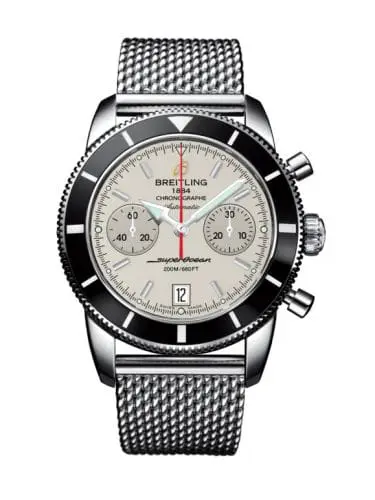 Breitling Superocean Heritage 44 Chronograph Stainless Steel / Black / Silver / Milanese A2337024.G753.154A
