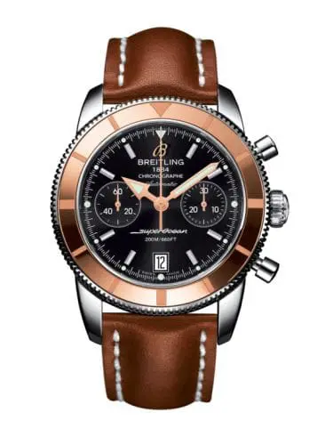Breitling Superocean Heritage 44 Chronograph Stainless Steel / Red Gold / Black / Calf U2337012.BB81.433X