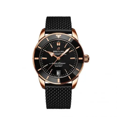 Breitling Superocean Heritage II 42 Red Gold / Black / Black / Rubber RB2010121B1S1