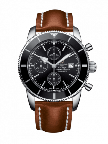 Breitling Superocean Heritage II 46 Chronograph Stainless Steel / Black / Black / Calf / Folding A1331212/BF78/440X/A20D.1