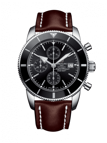 Breitling Superocean Heritage II 46 Chronograph Stainless Steel / Black / Black / Calf / Folding A1331212/BF78/444X/A20D.1