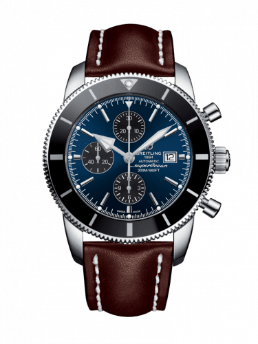 Breitling Superocean Heritage II 46 Chronograph Stainless Steel / Black / Blue / Calf / Folding A1331212/C968/444X/A20D.1