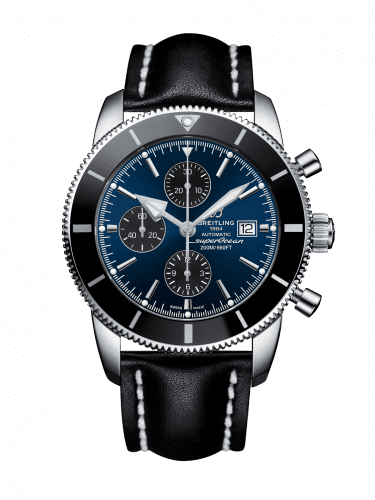 Breitling Superocean Heritage II 46 Chronograph Stainless Steel / Black / Blue / Calf / Pin A1331212/C968/441X/A20BA.1