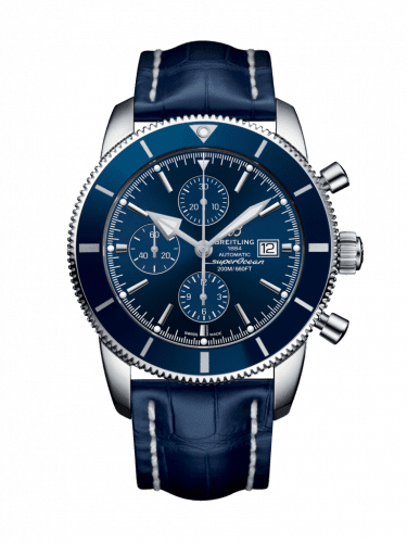 Breitling Superocean Heritage II 46 Chronograph Stainless Steel / Blue / Blue / Croco / Pin A1331216/C963/746P/A20BA.1