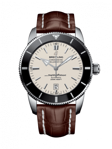 Breitling Superocean Heritage II 46 Stainless Steel / Black / Silver / Croco / Pin AB202012/G828/756P/A20BA.1