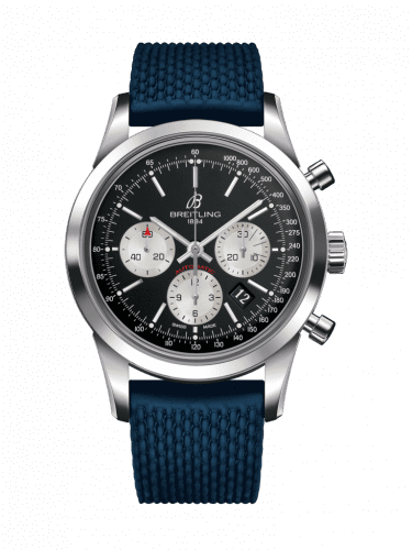 Breitling Transocean Chronograph Stainless Steel / Reverse Panda / Rubber / Pin AB015212/BF26/280S/A20S.1