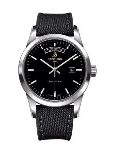 Breitling Transocean Day & Date Stainless Steel / Black / Military A4531012/BB69/109W/A20BA.1
