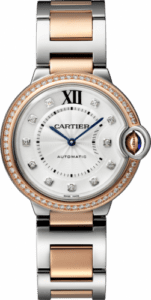 Cartier Ballon Blue de Cartier 36 Automatic Stainless Steel / Pink Gold / Diamonds / Bracelet WE902078