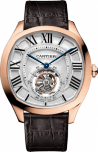 Cartier Drive de Cartier Flying Tourbillon Pink Gold / Silver W4100013
