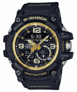 Casio G-Shock Mudmaster Twin Sensor Vintage Black / Gold GG-1000GB-1A