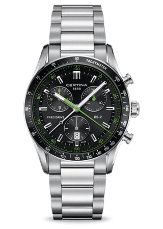 Certina DS 2 Chrono 1/100 Sec PreciDrive Green C0244471105102