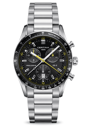 Certina DS 2 Chrono 1/100 Sec PreciDrive Yellow C0244471105101
