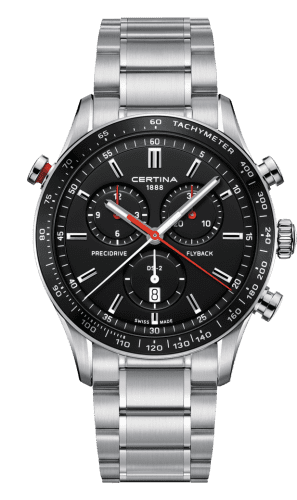 Certina DS-2 Chronograph Flyback Stainless Steel / Black / Bracelet C024.618.11.051.01