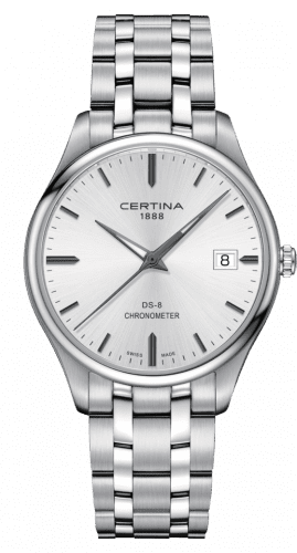 Certina DS-8 Chronometer Stainless Steel / Silver / Bracelet C033.451.11.031.00