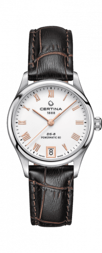 Certina DS-8 Powermatic 80 Lady Stainless Steel / White / Strap C033.207.16.013.00