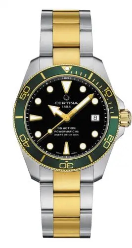 Certina DS Action Diver 38 Powermatic 80 Two Tone / Black C032.807.22.051.01