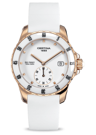 Certina DS First Lady Ceramic Rose C0142353701100