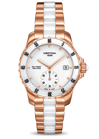 Certina DS First Lady Ceramic Rose White Bracelet C0142353301100