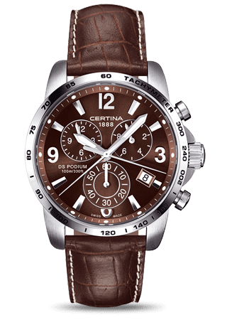 Certina DS Podium Big Size Chrono Brown C0016171629700