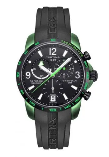 Certina DS Podium Big Size Chrono GMT Aluminium Green C0016399705703