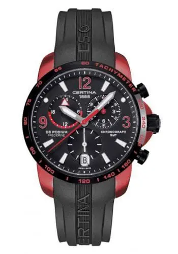 Certina DS Podium Big Size Chrono GMT AluminiumRed C0016399705701
