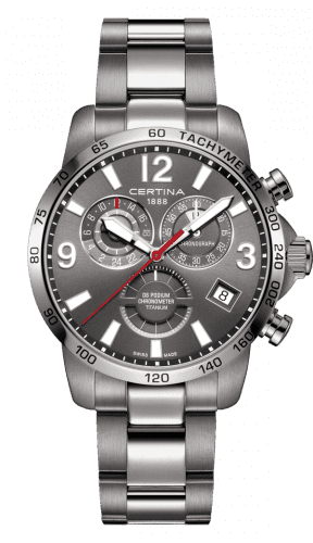 Certina DS Podium Chronograph GMT Titanium / Grey C034.654.44.087.00