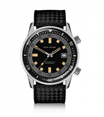 Dan Henry Dan Henry 1970 Automatic Diver 40 Black-Grey / Stainless Steel 1970-40-Grey