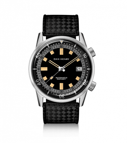 Dan Henry Dan Henry 1970 Automatic Diver 44 Black-Grey / Stainless Steel 1970-44-Grey