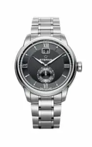Eterna Adventic Quartz Big Date Black / Bracelet 2971.41.46.1704