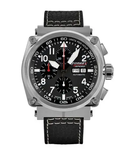 Formex Pilot Automatic Chronograph Black / Calf 1100.1.8020.213
