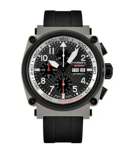 Formex Pilot Automatic Chronograph Sandblasted / Carbon Fibre / Rubber 1100.5.8129.910