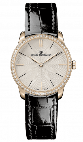 Girard-Perregaux 1966 30mm Pink Gold / Diamond / Champagne / Alligator 49528D52A131-CB6A