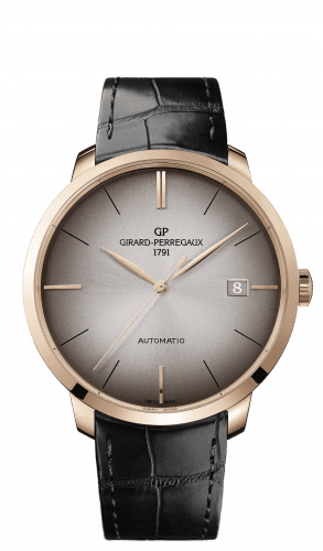 Girard-Perregaux 44 Stainless Pink Gold Alligator Strap 49551-52-231-BB60