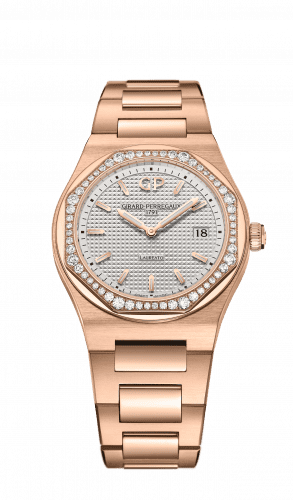 Girard-Perregaux Laureato 34 Quartz Pink Gold / Diamond / Silver 80189D52A132-52A
